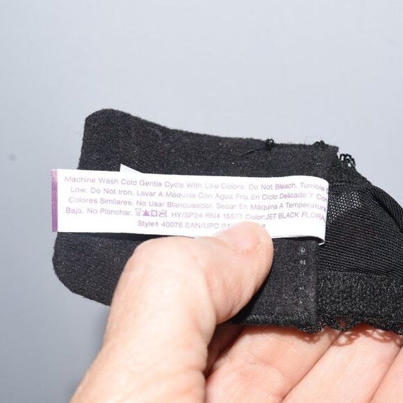 Adore by Adore Me Floral Embroidered Bra 36D Romantic Coquette - Picture 4 of 7